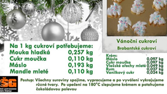 2. vánoční sladká pohlednice s recepty: BRABANTSKÉ CUKROVÍ